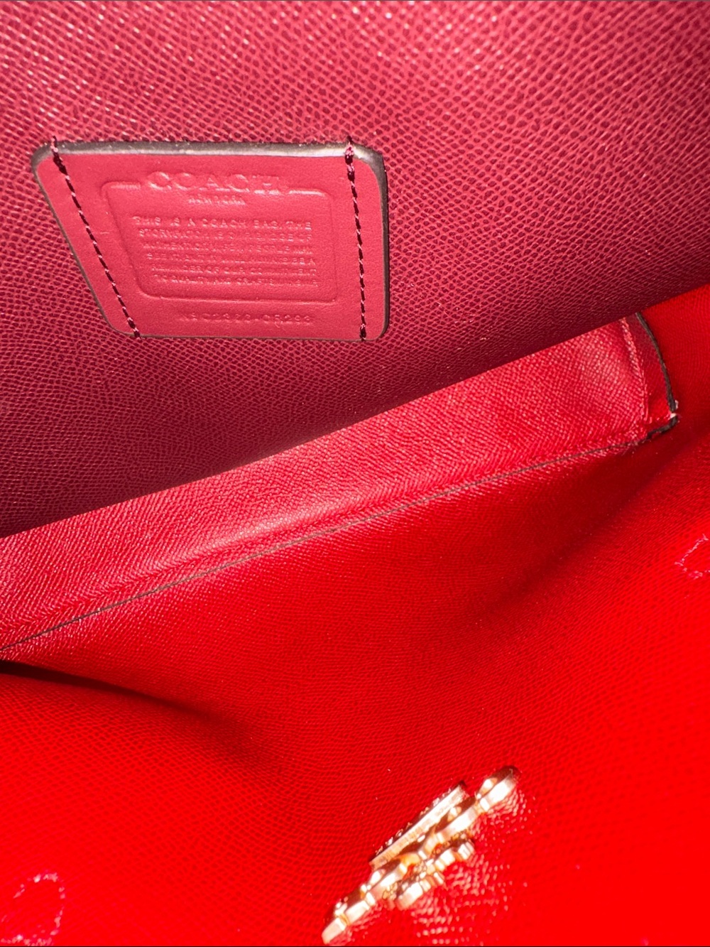 Coach Mollie Tote 25 Pink Cherry Print with Card/ID Case NWOT - Picture 13 of 16